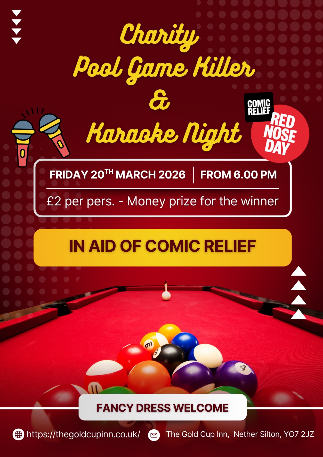 Comic relief pool